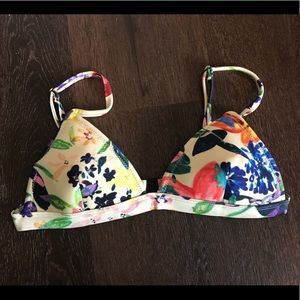 Triangl Floral Bikini Top